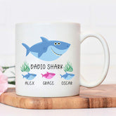 Grandad Shark Mug, Grandparent Gift, Secret santa Gift - Craftellery